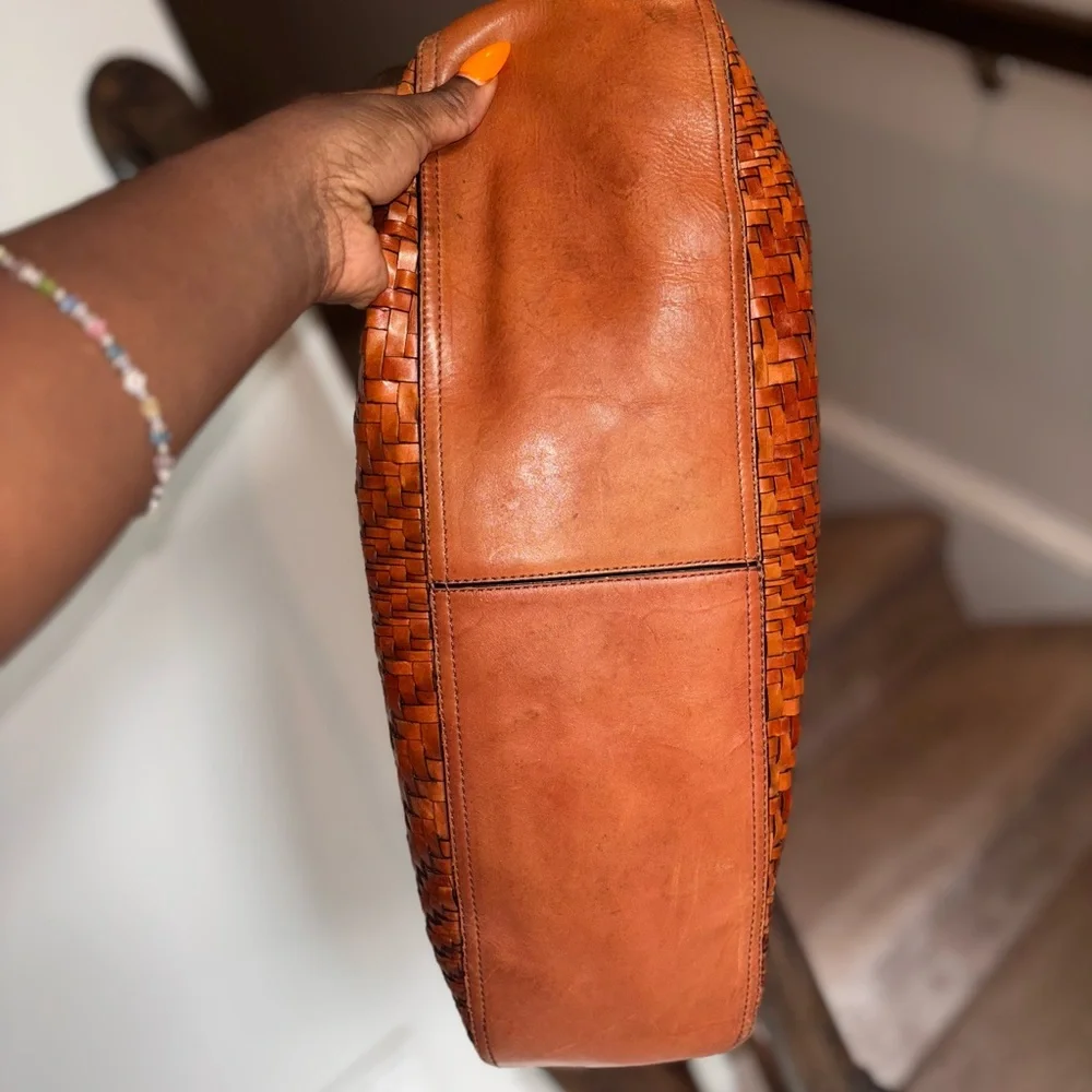 Cole Haan Genevieve Weave Large Triangle Tote - Picture 4 of 10